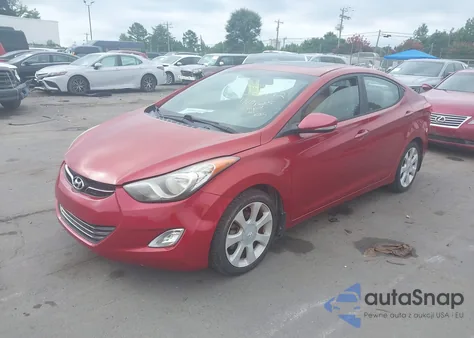 2013 Hyundai Elantra Limited from USA, damaged, VIN KMHDH4AE7DU675172